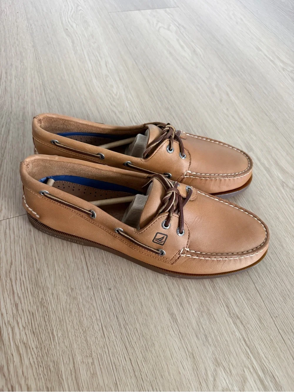 Sperry Men's Authentic Original 2-Eye Leather Boat Shoe - Sahara - Size 10.5